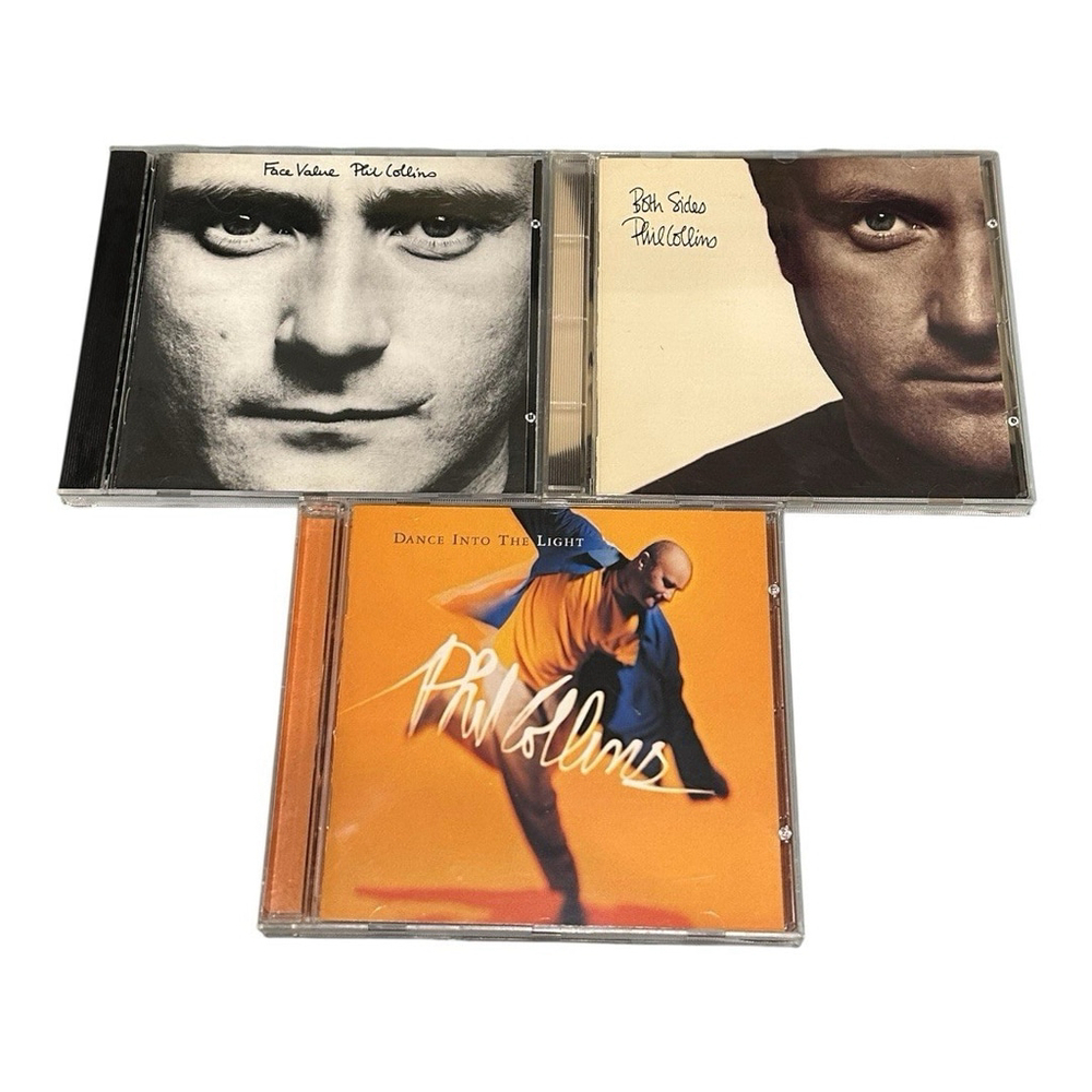 Phil Collins Face Value, Both Sides, Dance Into The Light Bundle Lot Of 3 CDs
